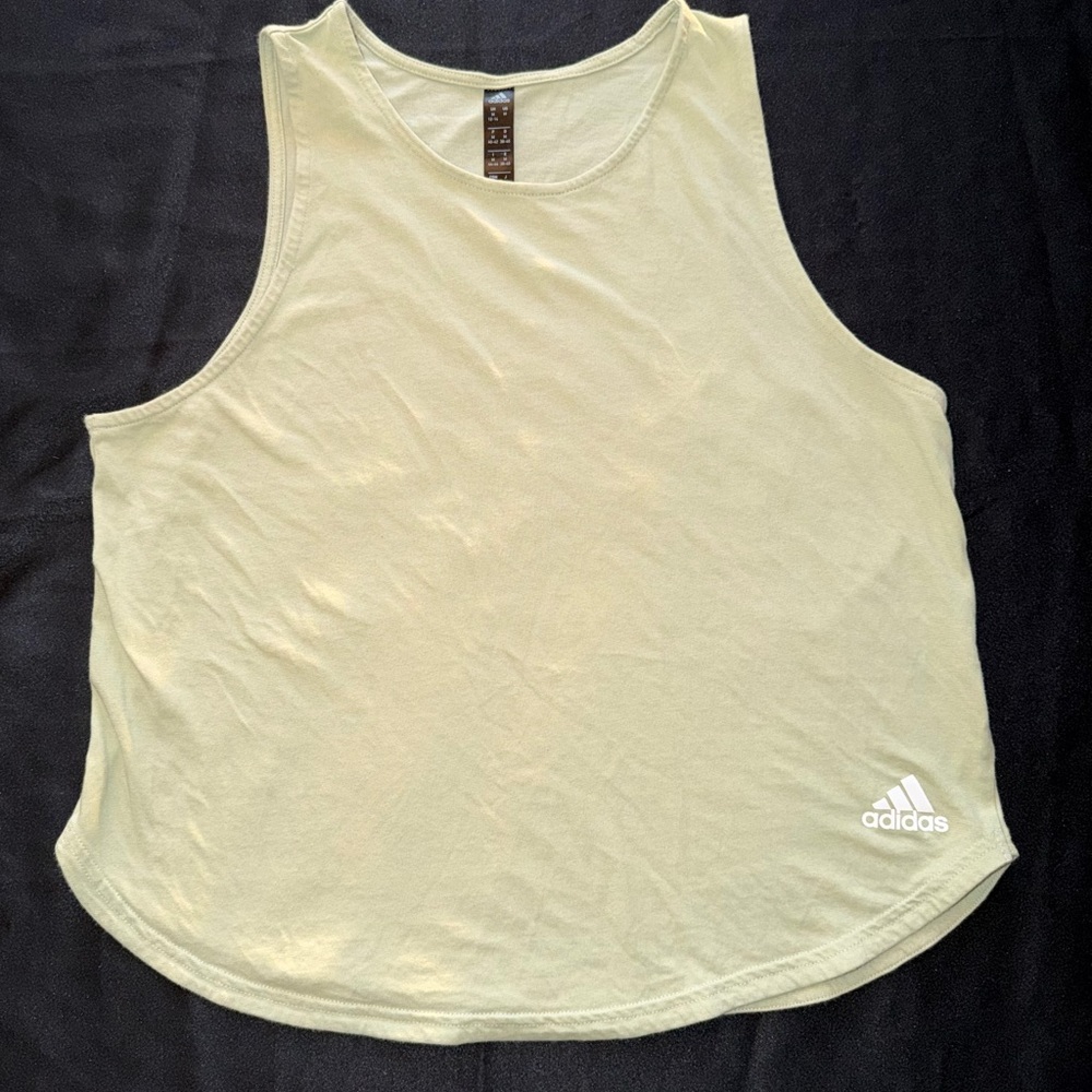 Adidas Women’s Green Workout Tank Top Size M Excellent Condition